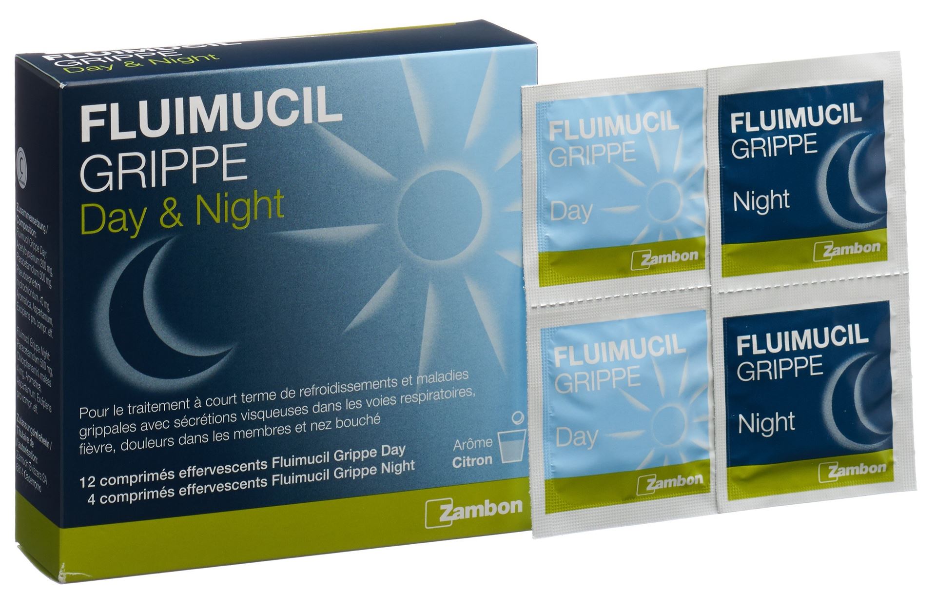 FLUIMUCIL Grippe Day Night Brausetabl Btl 16 Stk – Bild 6