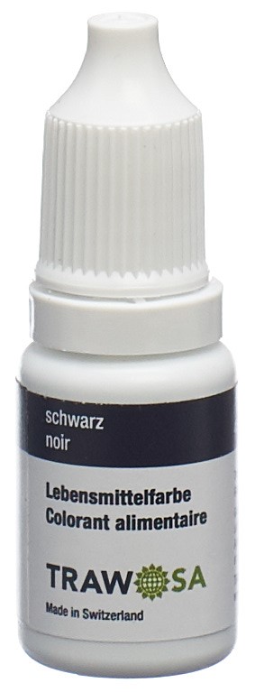 TRAWOSA Lebensmittelfarbstoff schwarz 10 ml – Bild 2