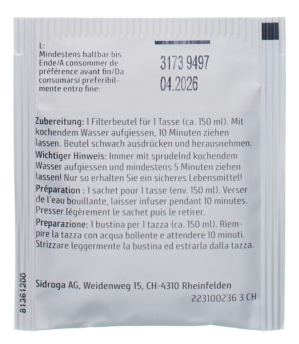 SIDROGA Wellness Silhouette 20 Btl 2 g – Bild 8