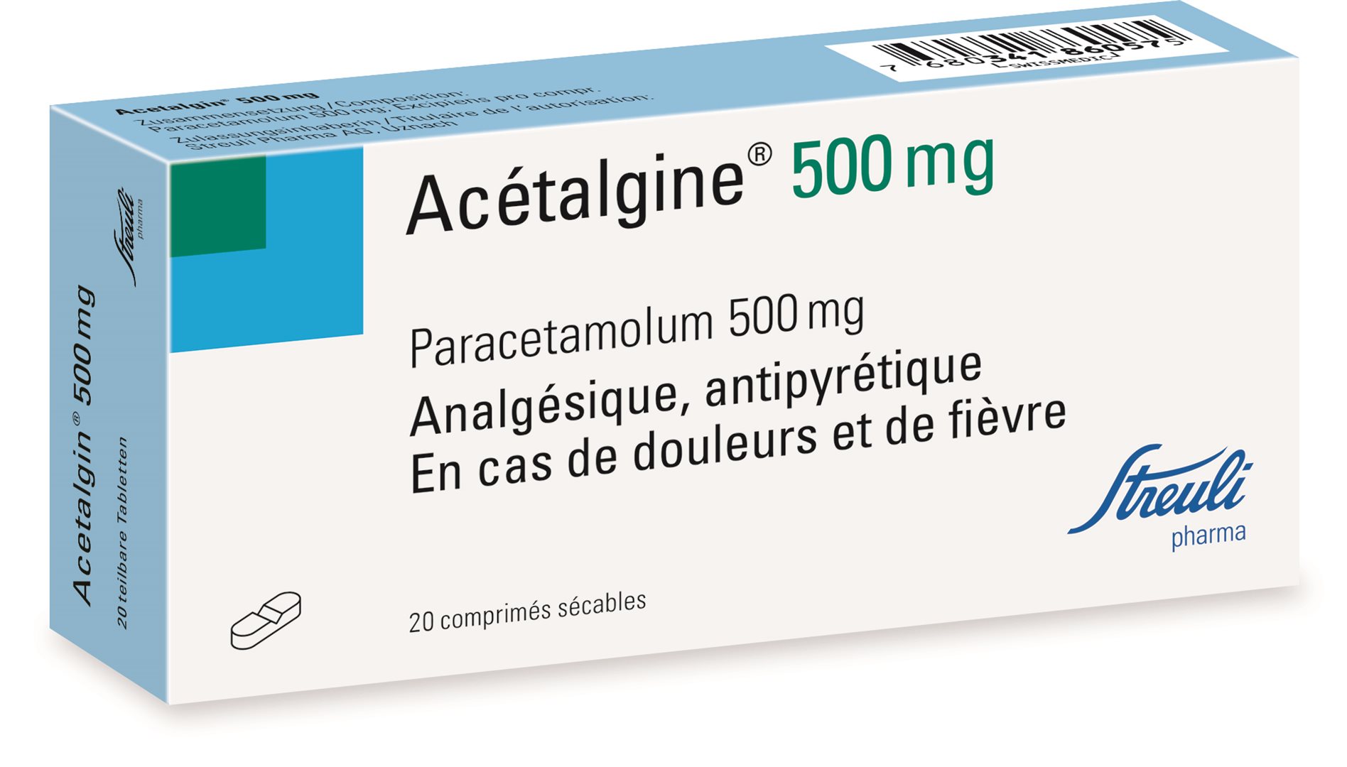 ACETALGIN Tabl 500 mg 20 Stk – Bild 2