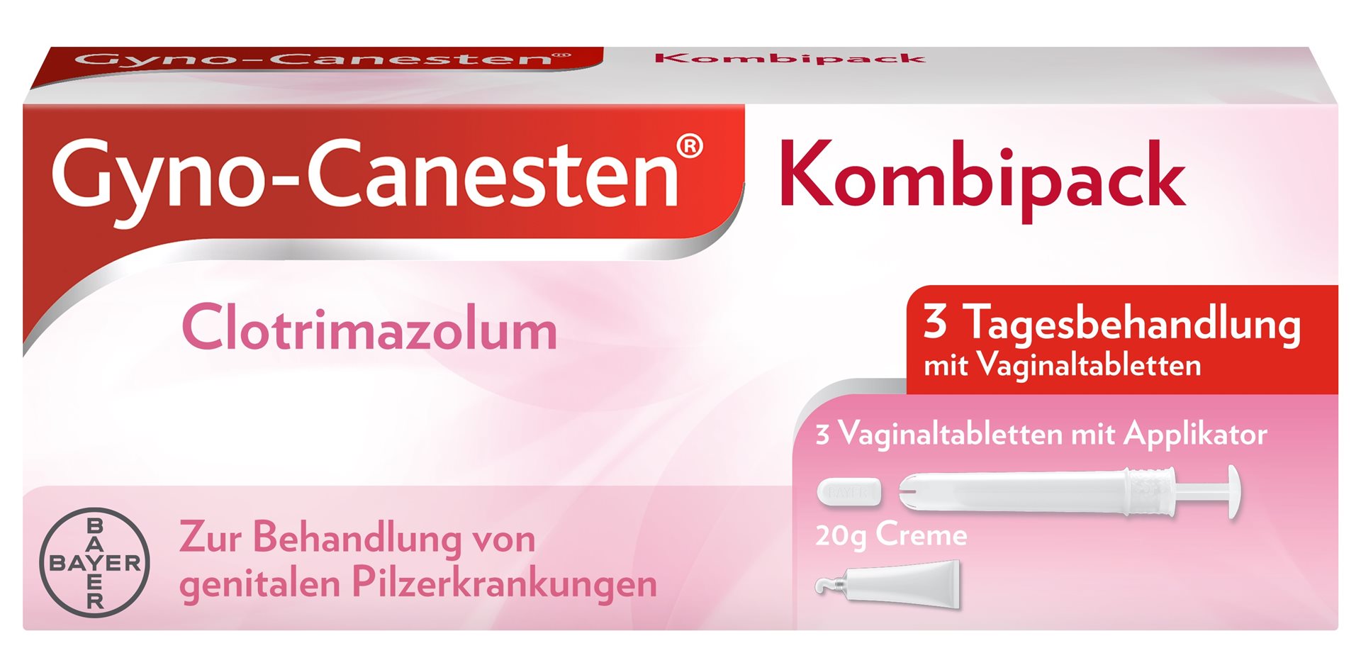 GYNO-CANESTEN Kombipack 3 Vag Tabl+20 g Creme – Bild 3