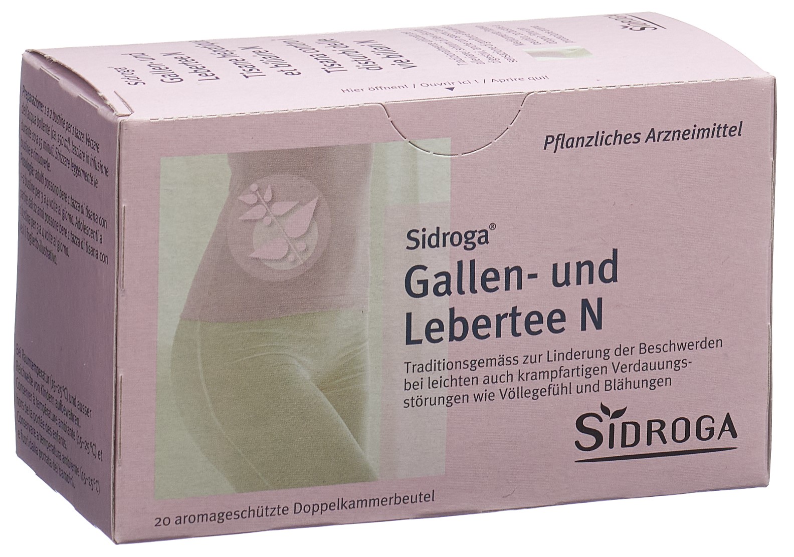 SIDROGA Gallen- und Lebertee N 20 Btl 2 g – Bild 3