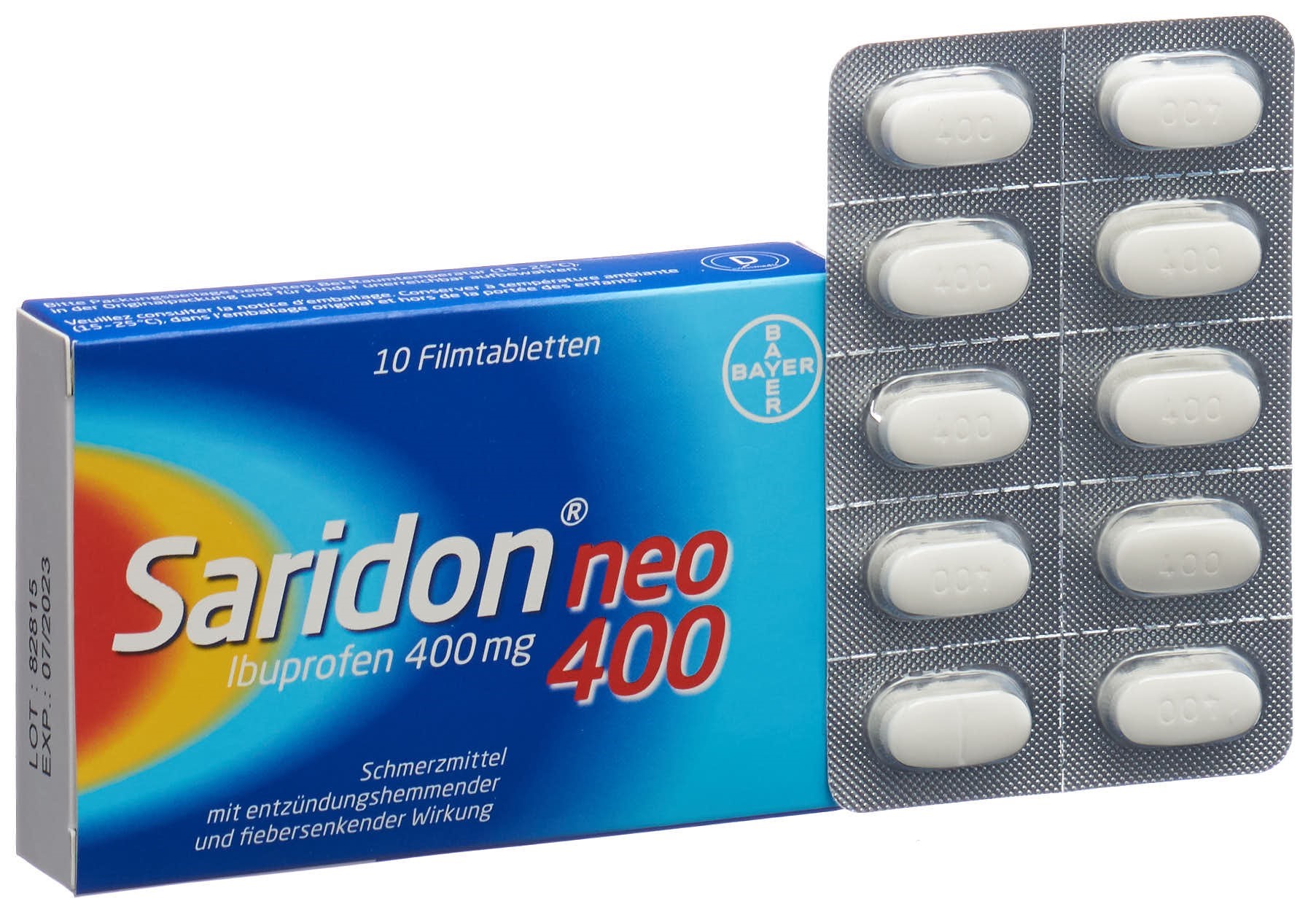 SARIDON neo Filmtabl 400 mg 10 Stk – Bild 5