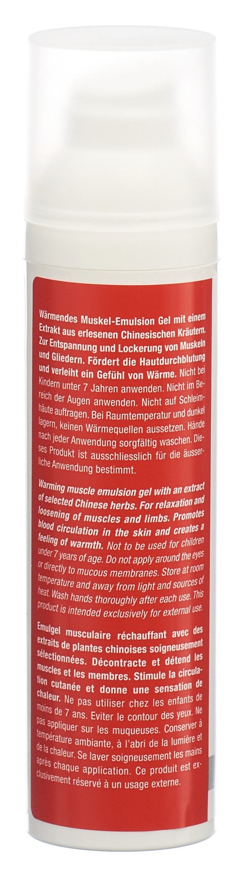 LIANTONG Chinese Herbal Emulsion Gel Hot 75 ml – Bild 8