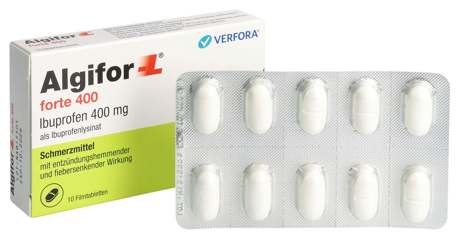 ALGIFOR-L forte Filmtabl 400 mg 10 Stk – Bild 5