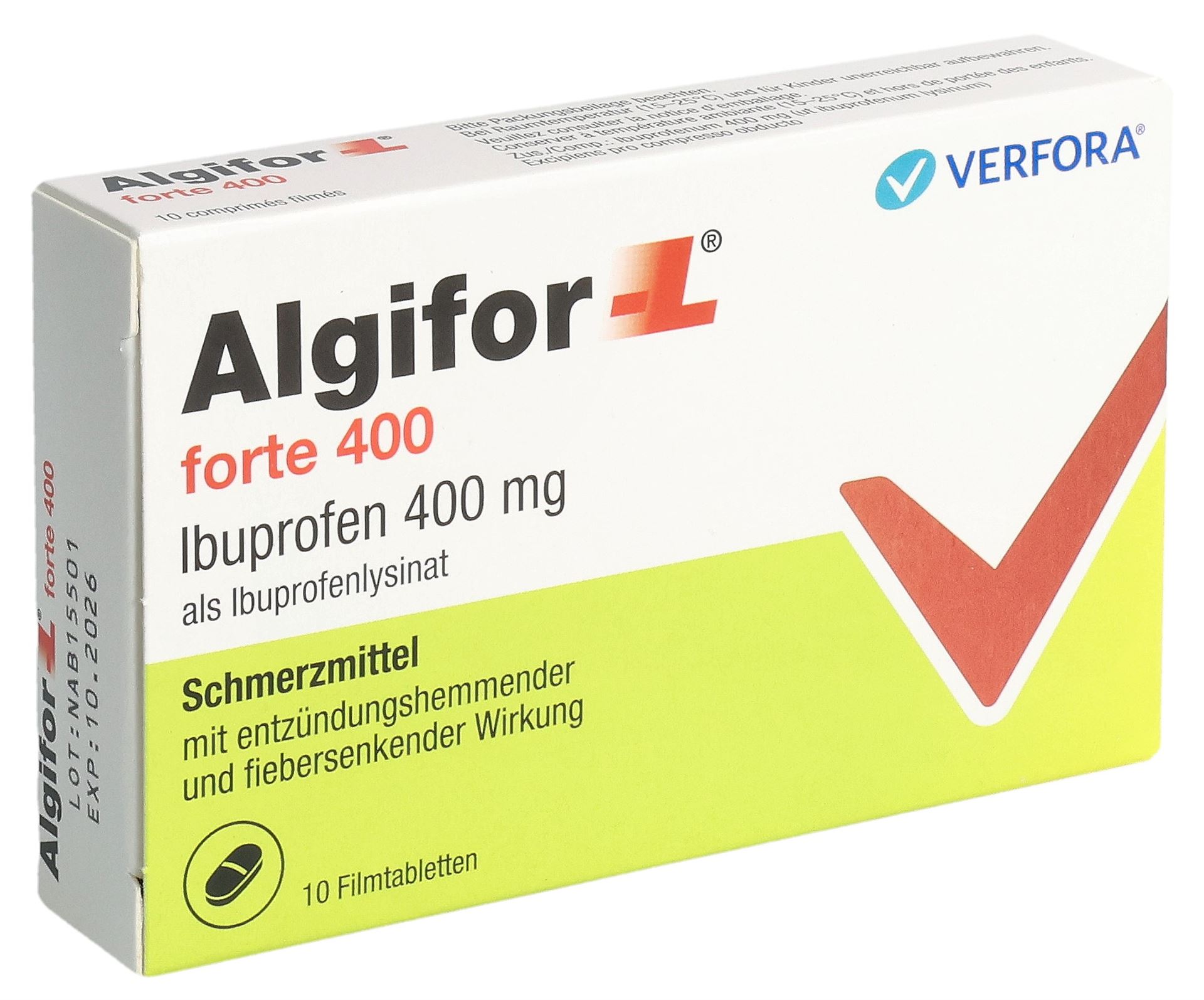 ALGIFOR-L forte Filmtabl 400 mg 10 Stk – Bild 3
