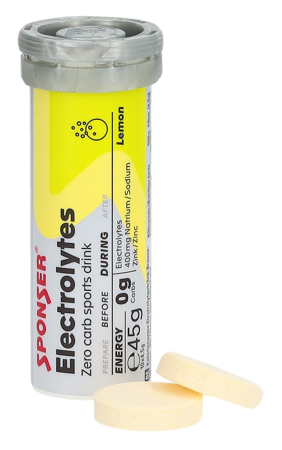 SPONSER Electrolytes Tabs Lemon 10 Stk – Bild 3