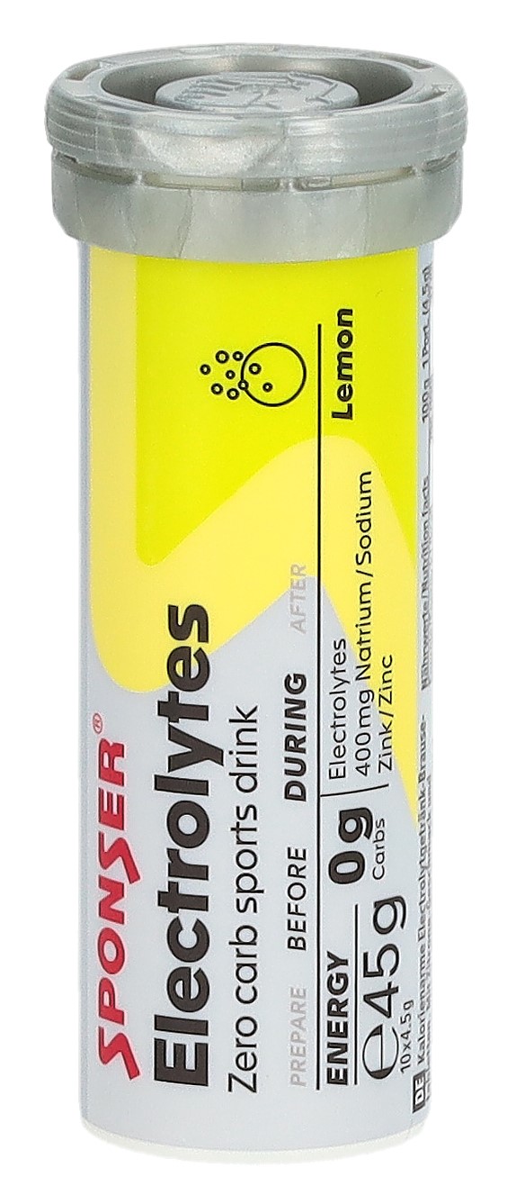 SPONSER Electrolytes Tabs Lemon 10 Stk – Bild 2