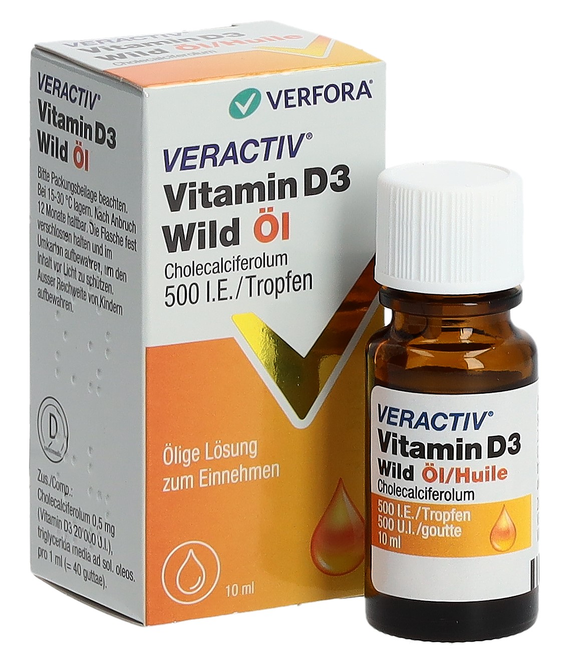 VERACTIV Vitamin D3 Wild Öl 500 IE/Tropfen 10 ml – Bild 5