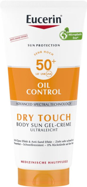 EUCERIN SUN Body Oil Cont Gel-Cr LSF50+ Tb 200 ml