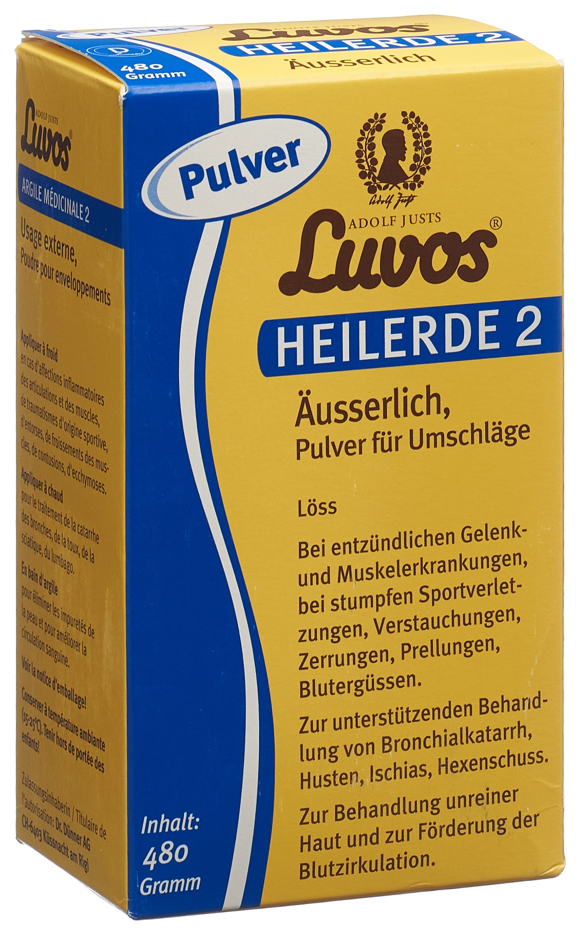 LUVOS Heilerde 2 äusserlich Plv 480 g – Bild 3