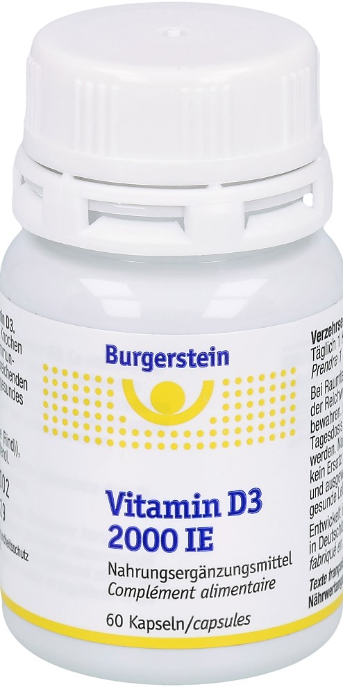BURGERSTEIN Vitamin D3 Kaps 2000 IE Ds 60 Stk