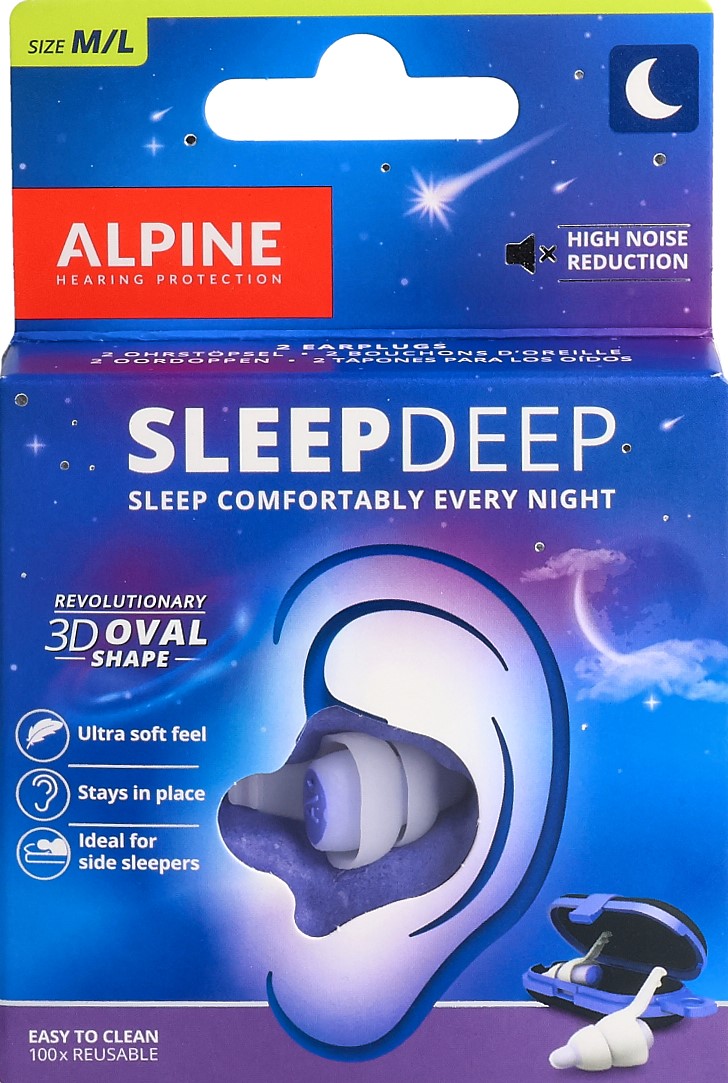 ALPINE Gehörschutzstöpsel SleepDeep 1 Paar