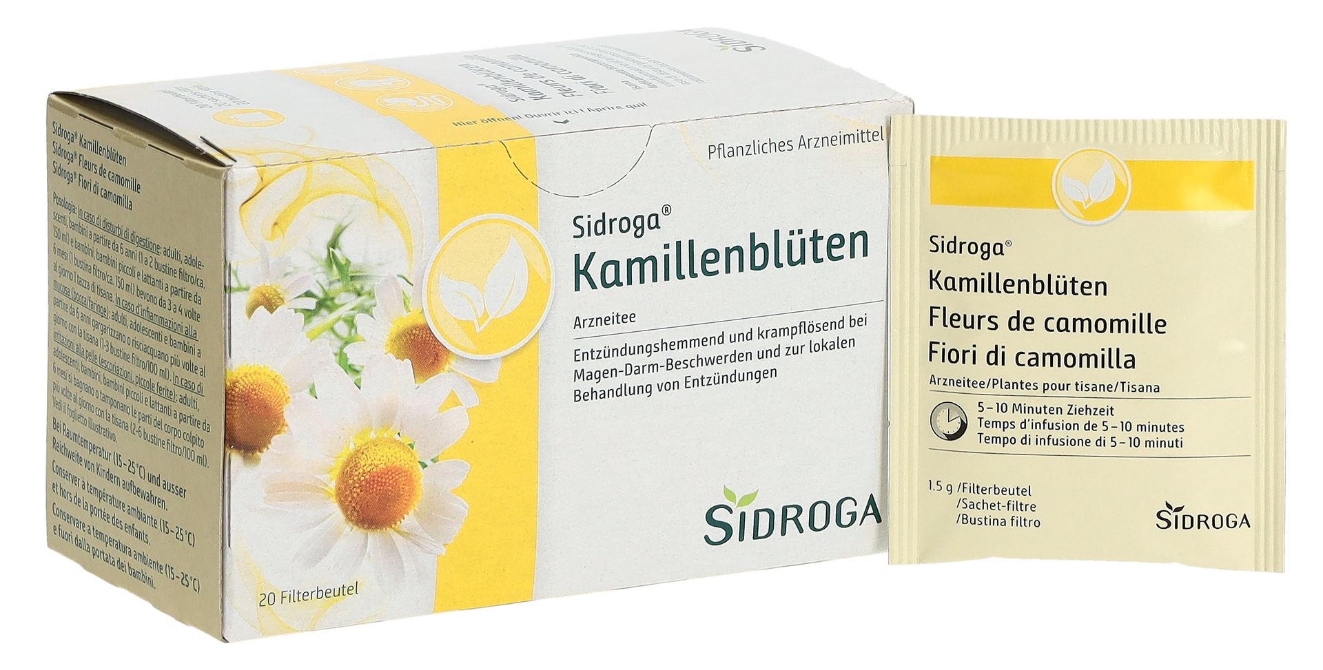 SIDROGA Kamillenblüten 20 Btl 1.5 g – Bild 5