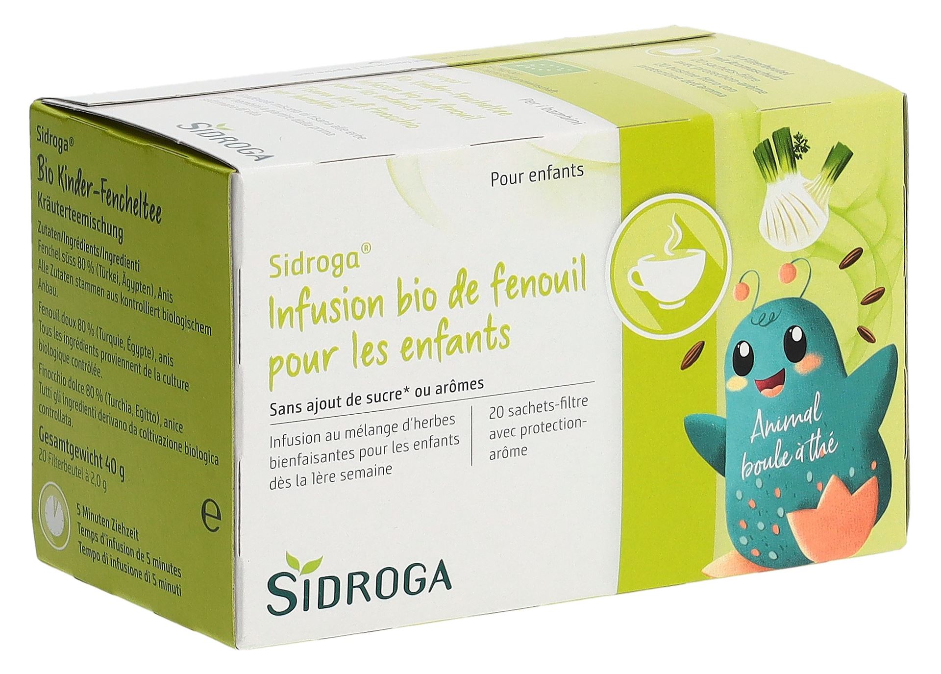 SIDROGA Bio Kinder Fencheltee 20 Stk – Bild 4