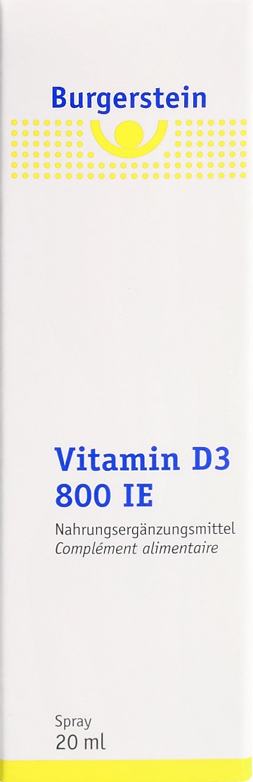 BURGERSTEIN Vitamin D3 800 IE Spr 20 ml